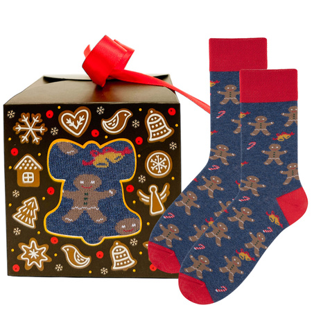 Skarpetki świąteczne Pierniki prezent na święta męskie