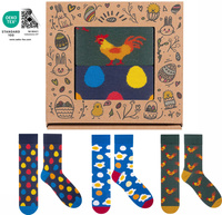 Skarpety Prezent na Wielkanoc Śmieszne Kolorowe