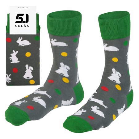 Skarpetki męskie 5JSocks Wielkanoc kolorowe
