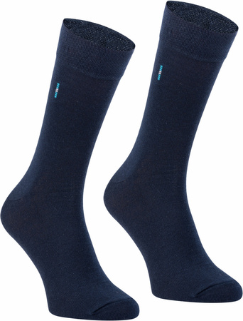 Skarpetki casual granatowe ze wzorem