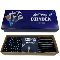 Prezent na Dzień Dziadka skarpetki 3x 5J Socks Produkt Polski