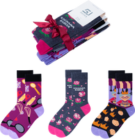 Zestaw 3 skarpet damskich bawełnianych na prezent