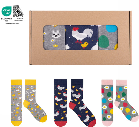 Skarpety Prezent na Wielkanoc Śmieszne Damskie