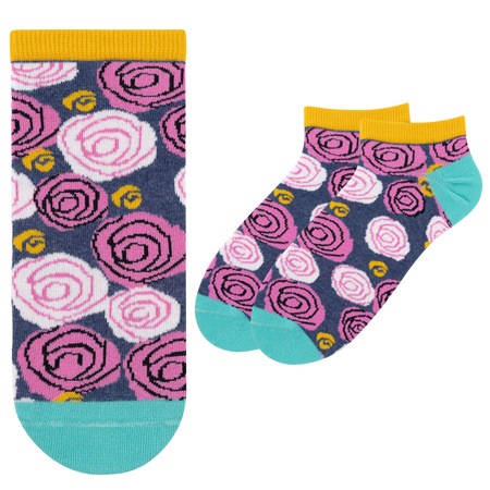 Stopki kolorowe 5JSocks na Dzień Mamy kwiaty kolorowe