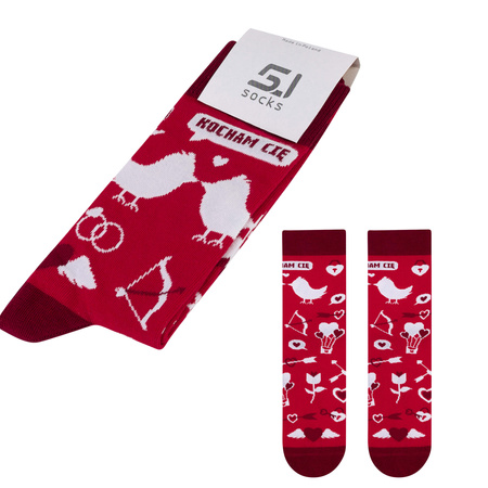 Skarpety damskie 5JSOCKS na WALETYNKI bawełniane długie Polskie