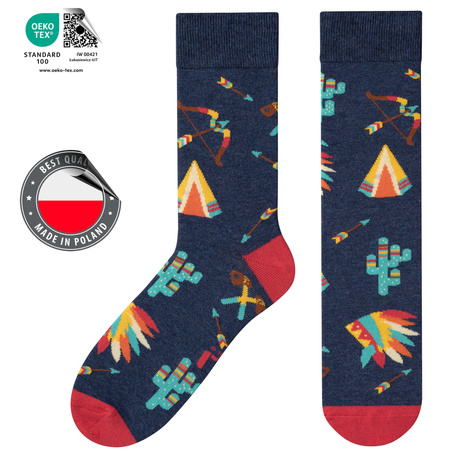 Skarpetki 5J Socks męskie, kolorowe, bawełniane wielokolorowy