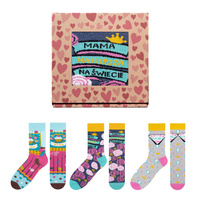 Zestaw 3x skarpetki damskie 5JSOCKS bawełniane na Dzień Mamy