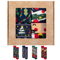 Zestaw 4x skarpetki prezent na święta pod choinkę