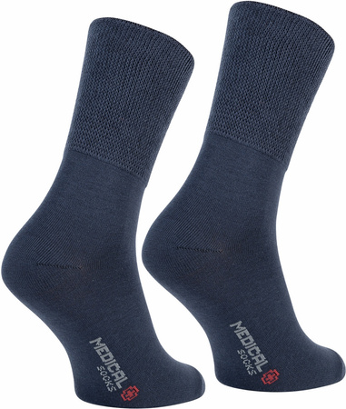 Skarpetki bezuciskowe granatowe