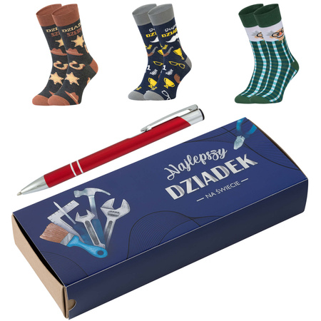 Skarpetki 3x zestaw prezentowy na dzień Dziadka 5JSocks