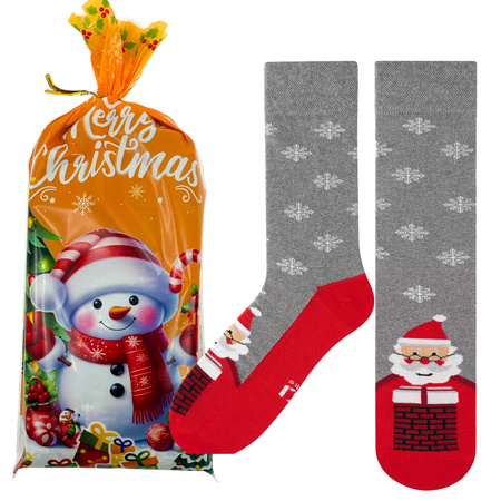 Skarpety Mikołaj pod choinkę damskie świąteczne