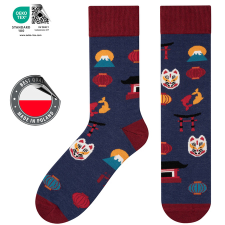 Skarpetki 5J Socks męskie, kolorowe, bawełniane wielokolorowy