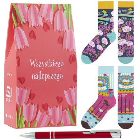 Zestaw prezentowy Prezent na Dzień Mamy skarpetki 36-41