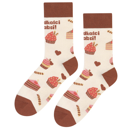 Skarpetki Słodkości Babci skarpetki 5JSocks śmieszny prezent dla Babci
