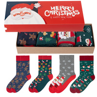 Zestaw 4x skarpetki świąteczne pod choinkę