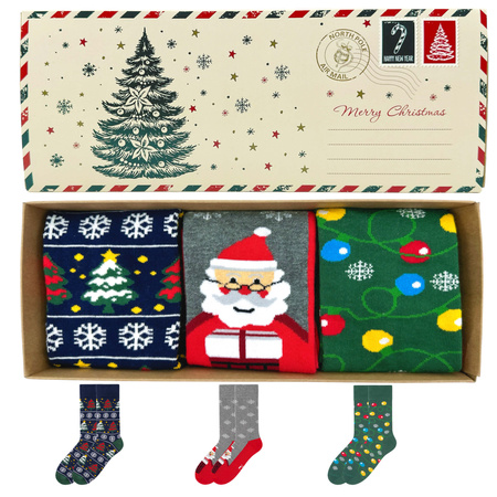 Skarpety świąteczne męskie zestaw 4x 5JSocks Polskie