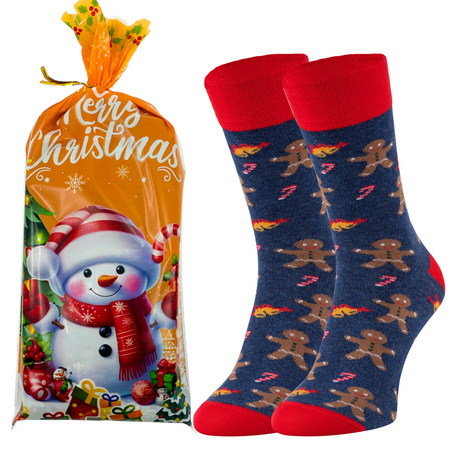 Skarpetki na święta bawełniane świąteczne męskie