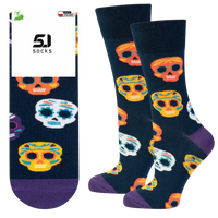 Skarpety męskie na Halloween - czaszki