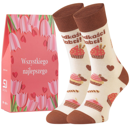 Prezent dla Babci skarpetki zestaw Prezentowy Produkt Polski
