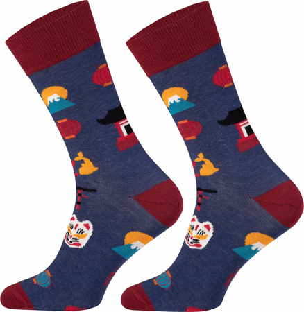 Wesołe skarpetki bawełniane kolorowe 5J Socks z certyfikatem Oeko-Tex