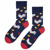 Skarpetki 5J Socks na prezent Wielkanoc kolorowe kury bawełniane