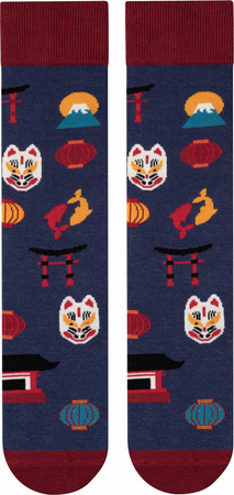 Wesołe skarpetki bawełniane kolorowe 5J Socks z certyfikatem Oeko-Tex