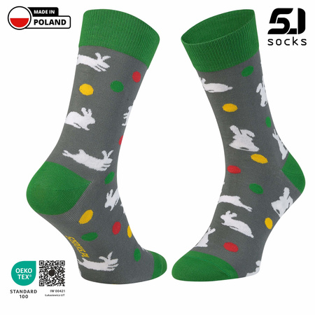 Skarpetki męskie 5JSocks Wielkanoc kolorowe