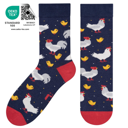 Skarpety Prezent na Wielkanoc Śmieszne Kolorowe Damskie