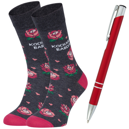 Prezent na DZIEŃ BABCI Zestaw 5J Socks Poski Produkt