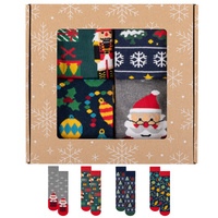 Zestak 4x skarpety święta bawełniane Polski Produkt