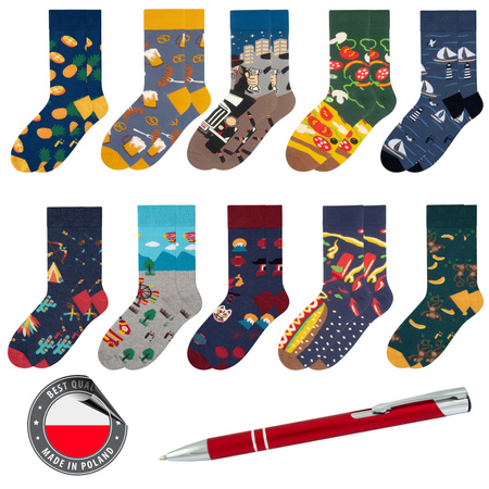 Skarpety 5J Socks 10x zestaw kolorowe bawełniane