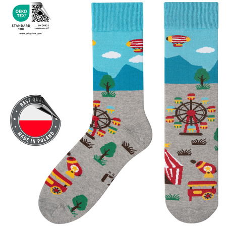 Skarpetki 5J Socks męskie, kolorowe, bawełniane wielokolorowy