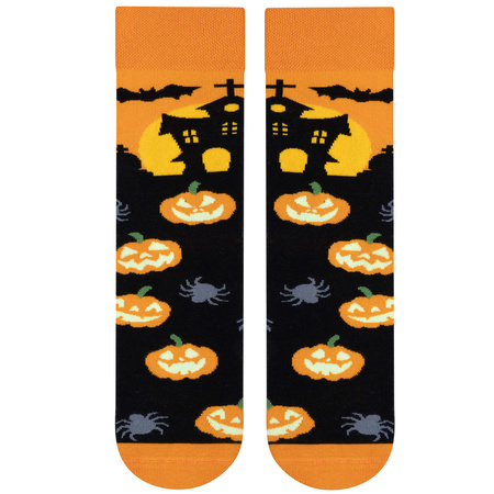 Śmieszne Kolorowe skarpetki Halloween Męskie na prezent