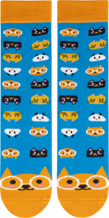 Skarpetki kolorowe kotki