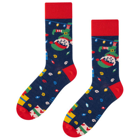 Zestaw 4x skarpety kolorowe świąteczne na prezent Polski Produkt