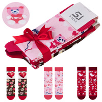 Zestaw 3x skarpet 5JSOCKS na Waletynki damskie prezent dla niej Polskie