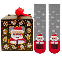 Skarpetki świąteczne MIKOŁAJ pudełko na prezent
