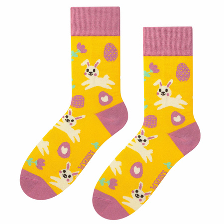 Skarpetki damskie Wielkanoc 5JSocks jajk króliczki