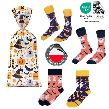 Kolorowe skarpetki Halloween Damskie