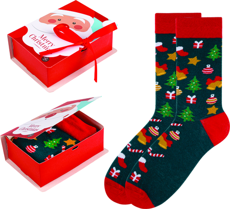 Skarpetki świąteczne Prezent pod Choinkę