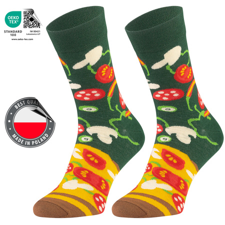 Zestaw 5 par skarpetki 5J Socks kolorowe śmieszne bawełniane