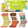 Zestaw 3x skarpetki 5JSocks Wielkanoc damskie