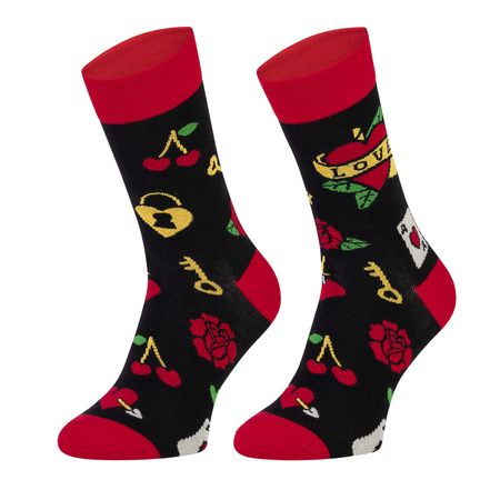 Zestaw 2x skarpet 5JSOCKS na WALENTYNKI męskie kolorowe POLSKIE