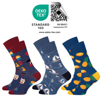 Skarpetki 5J Socks 3x zestaw skarpetki męskie bawłniane wielkolorowe