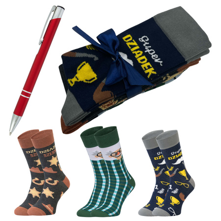 Prezent na dzień DZIADKA I BABCI SKARPETY 5J SOCKS