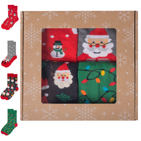 Zestaw prezent na święta skarpetki kolorowe