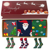 Zestaw 3x prezentowy skarpety na święta 5J Socks Polskie