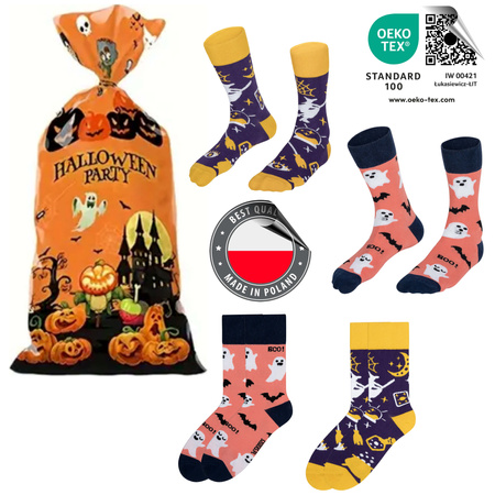 Kolorowe skarpetki Halloween Damskie