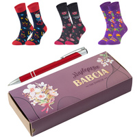 Skarpetki zestaw prezentowy na dzień Babci 5JSocks