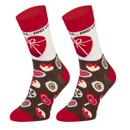 Zestaw 3x skarpet 5JSOCKS na Waletynki damskie prezent dla niej Polskie